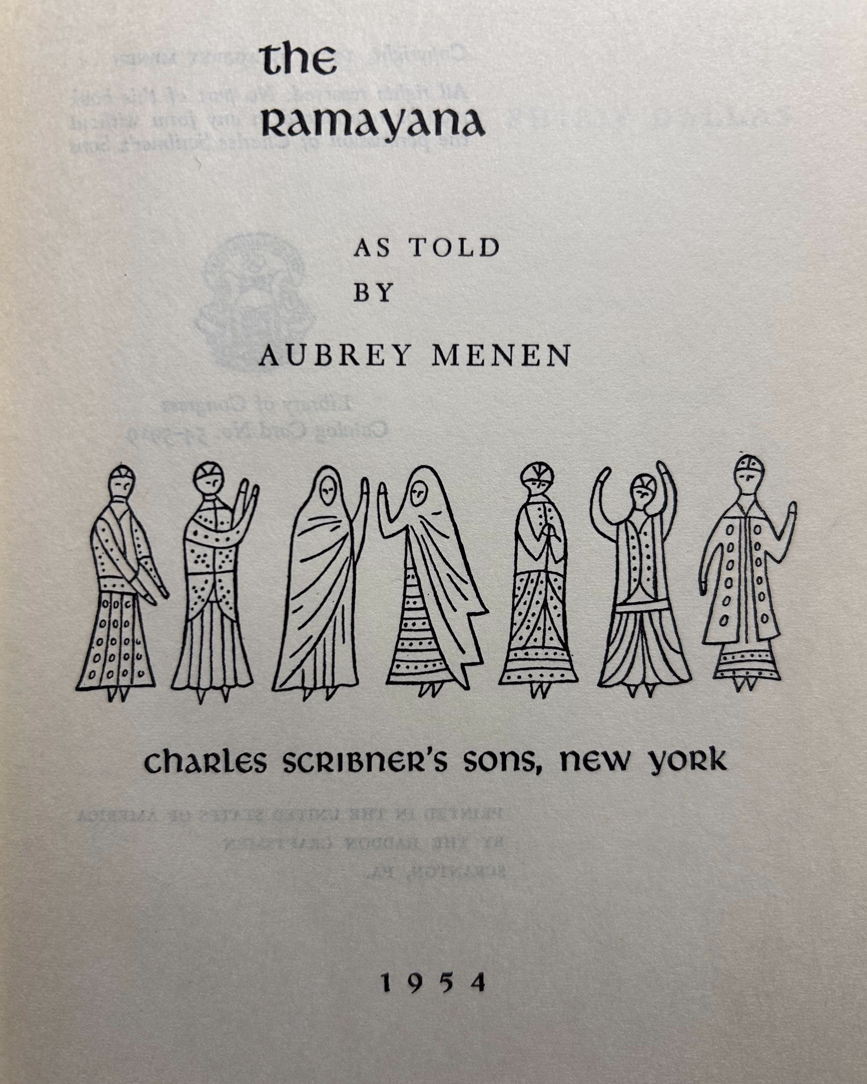 Ramayana - Aubrey Menen<br> VG no Jacket - Image 2